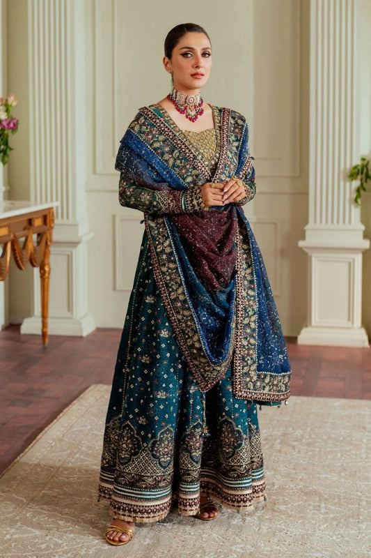 Pure Chiffon Maxi with Handmade Blouse