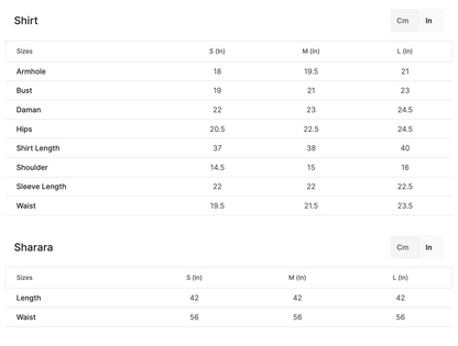 Beige Embellished Tissue Sharara