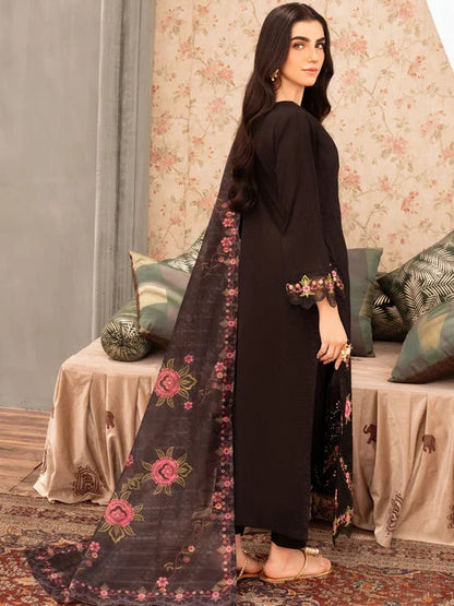 Black Chikankari Embroidered Kurta Set with Dupatta
