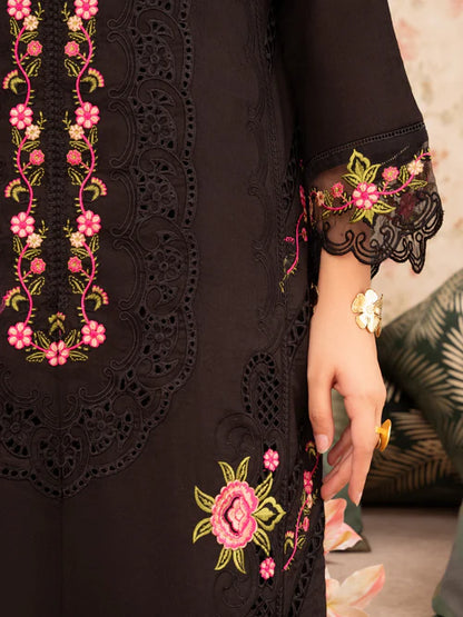 Black Chikankari Embroidered Kurta Set with Dupatta