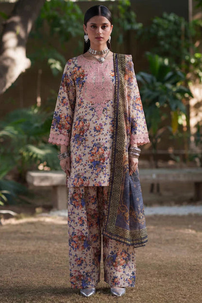 Embroidered Lawn Kurta Set with Dupatta