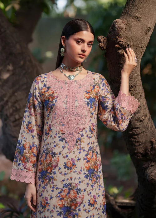 Embroidered Lawn Kurta Set with Dupatta