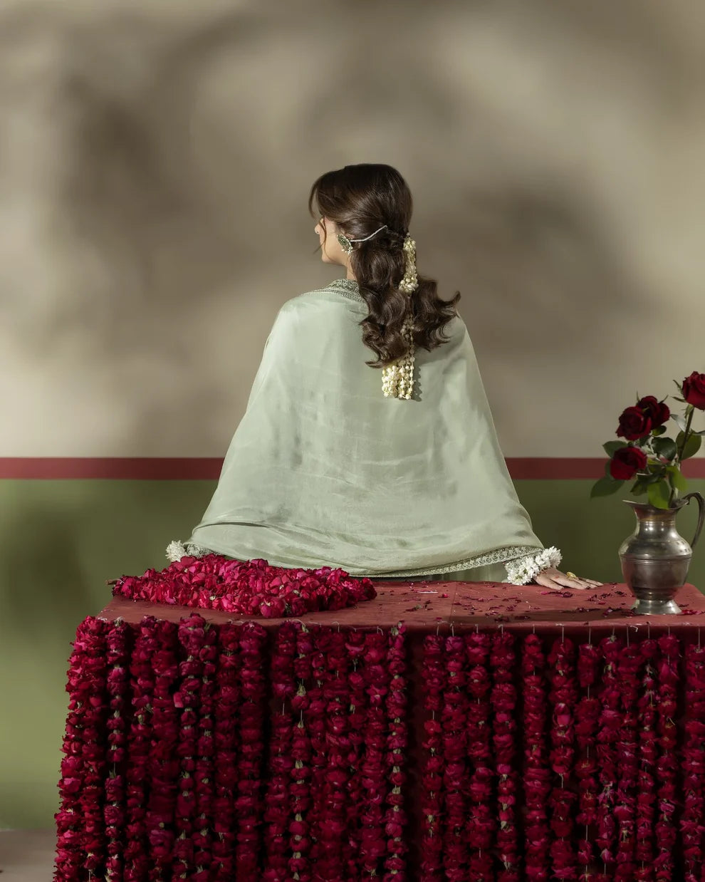 Elegant Pista Raw Silk Suit