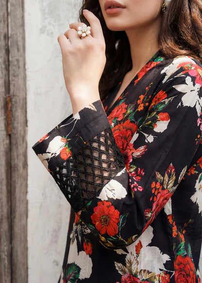 Printed Lawn Suit with Lace Details
