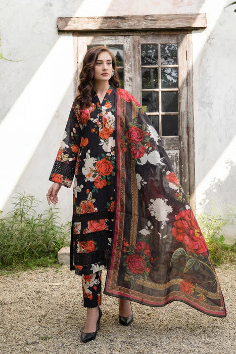 Printed Lawn Suit with Lace Details