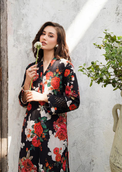 Printed Lawn Suit with Lace Details
