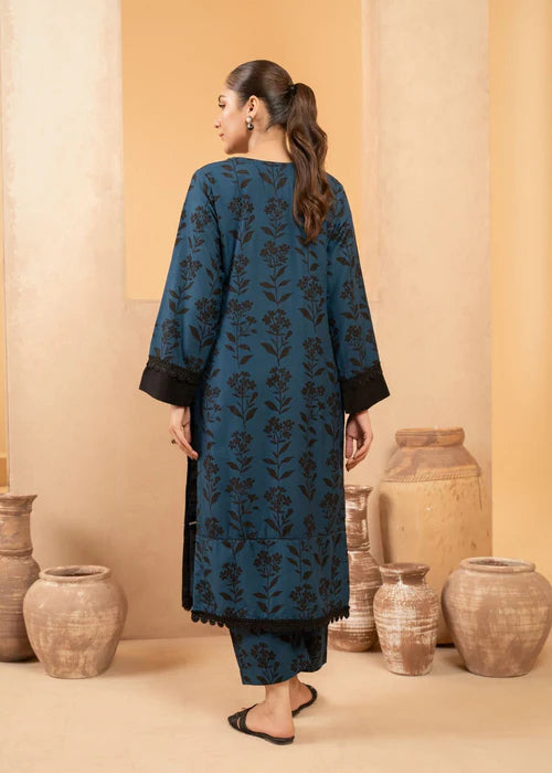 Teal Embroidered Kurta Set