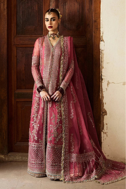 Handmade Tea Pink Pure Organza Suit