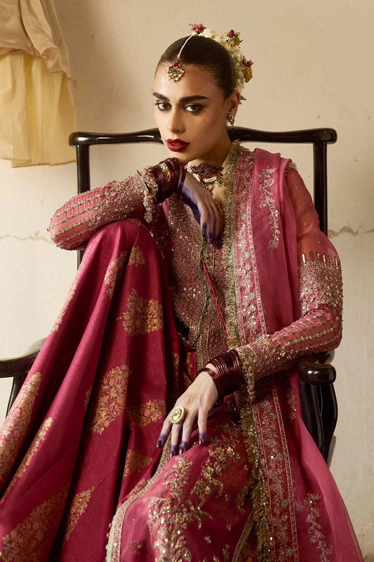 Handmade Tea Pink Pure Organza Suit