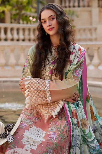 Tie-Dye Chikankari Embroidered Lawn Suit