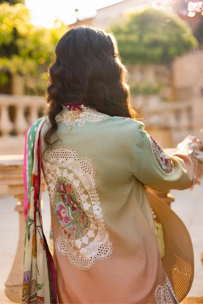Tie-Dye Chikankari Embroidered Lawn Suit