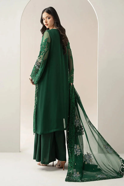 Handmade Pure Chiffon Suit with 3D Work & Cutwork