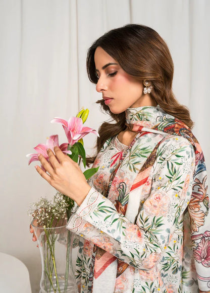 Embroidered Lawn Farshi Shalwar Suit