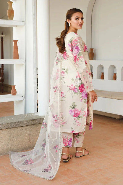 Digital Printed Chikankari Pure Lawn Suit with Embroidered Dupatta
