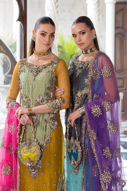 Hand Embroidered Turquoise Pure Organza Suit