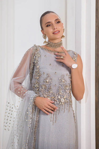 Hand Embroidered Indowestern Suit with Sleeves