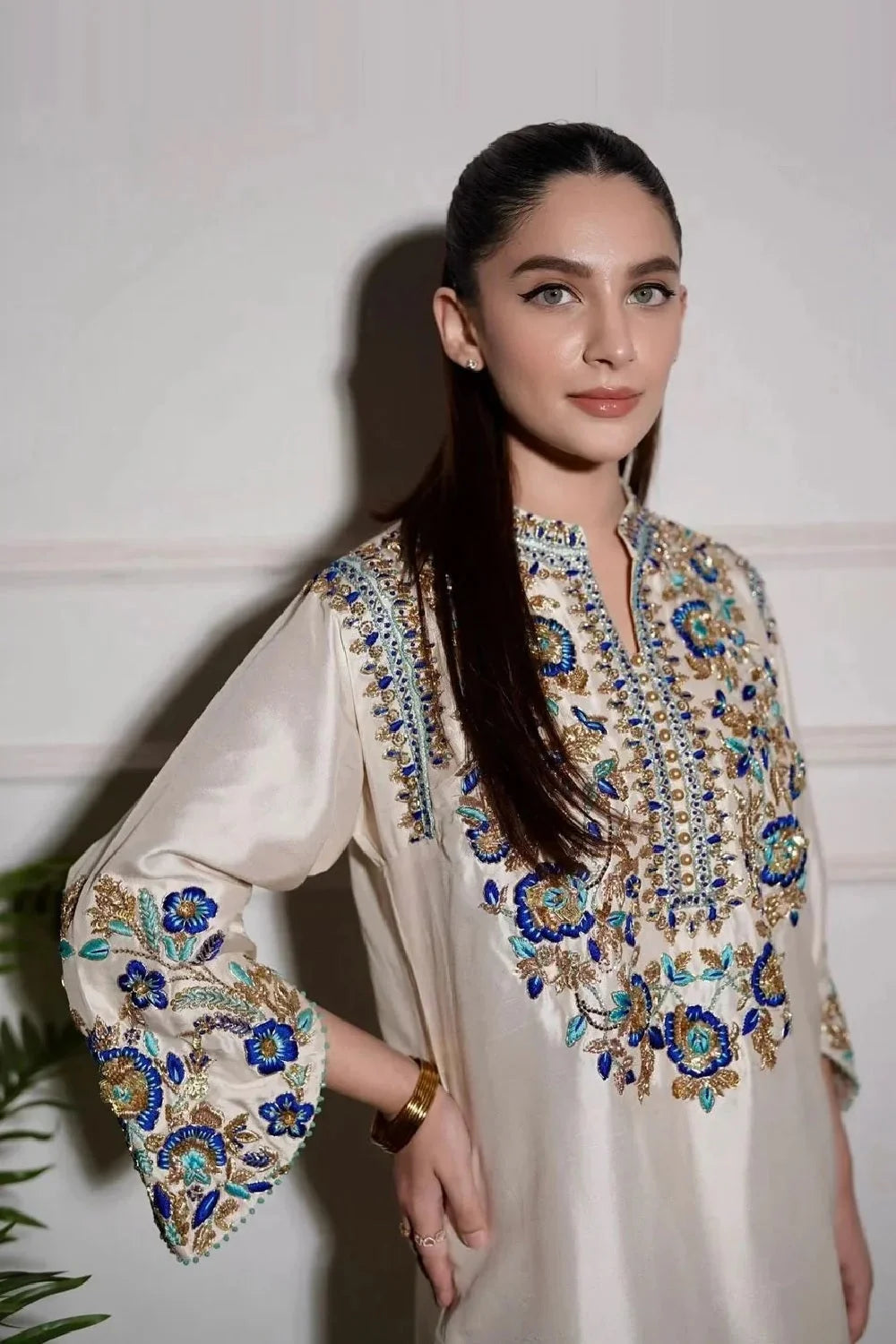 Handmade Pearl White Pure Raw Silk Suit