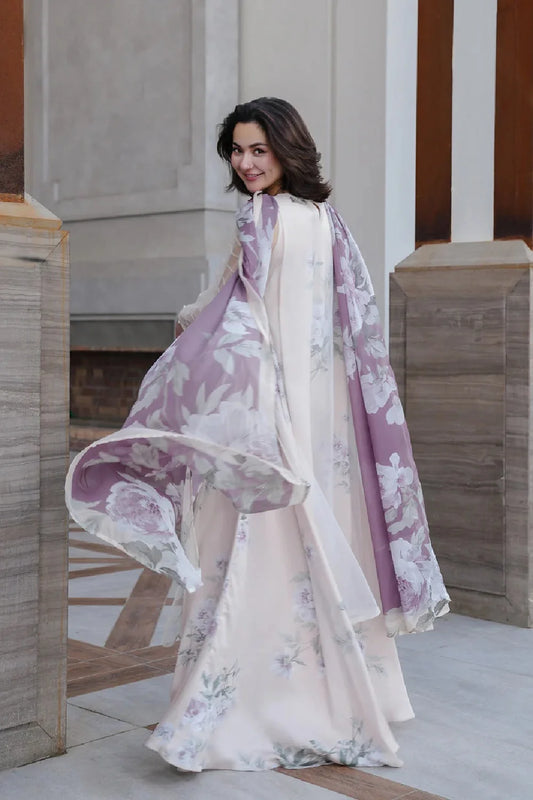 Sequins Embroidered Suit with Pearl Work & Complementary Pouch