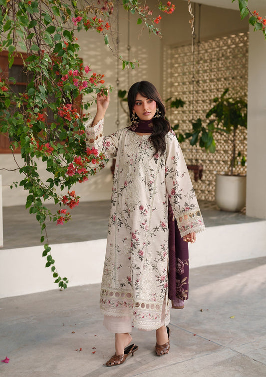 Alabaster Lawn Embroidered Ladies Suit Online in UK USA Canada