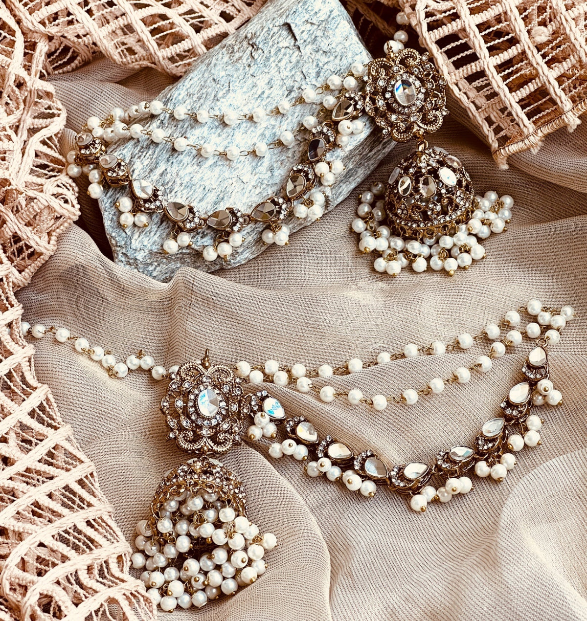 Allure Sahara Traditional Jhumki Earrings Online in KSA Riyadh Saudi Arabia Oman Bahrain Qatar