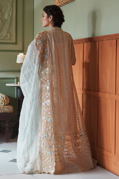 Embroidered Anarkali Suit with Mirror Work