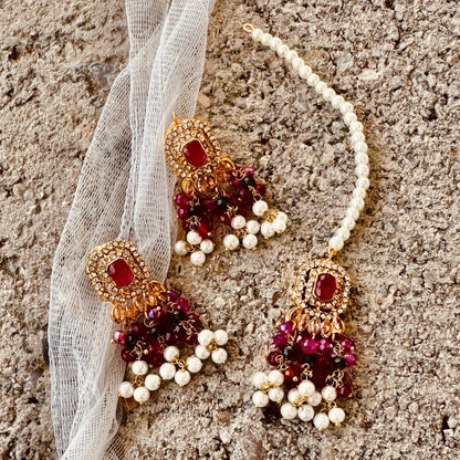 Antique Gold Multi Color Choker Set Online in UK USA Canada