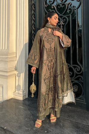 Apple Green Raw Silk Straight Cut Kurta Salwar Suit Online in Dubai UAE Abudhabi Ajman Sharjah