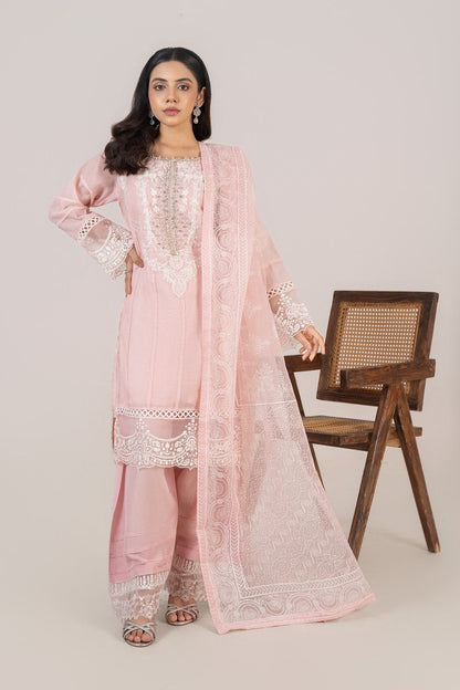 Baby Pink Adda Work Cotton Silk Farshi Shalwar Suit Online in Dubai UAE Abudhabi Ajman Sharjah