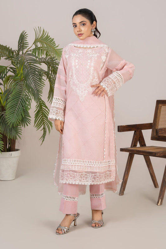 Baby Pink Adda Work Cotton Silk Partywear Suit Online in Dubai UAE Abudhabi Ajman Sharjah