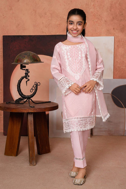Baby Pink Embroidered Cotton Silk Festive Suit Online in Dubai UAE Abudhabi Ajman Sharjah