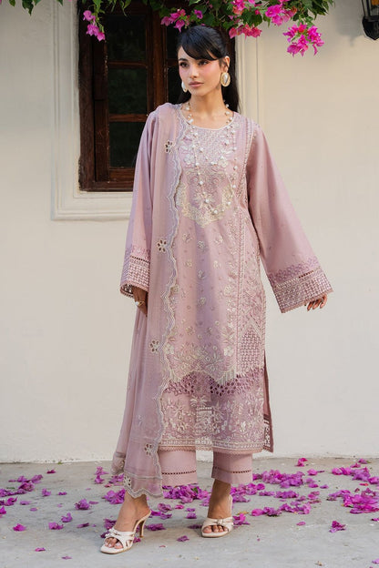 Baby Pink Embroidered Lawn Pakistani Suit Online in Dubai UAE Abudhabi Ajman Sharjah