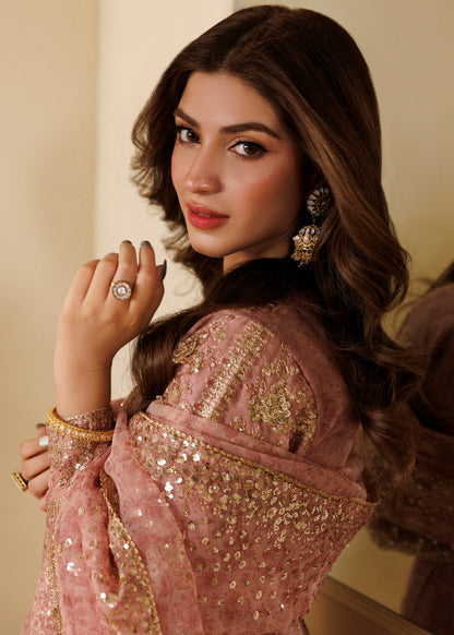 Baby Pink Khaddar Pakistani Suit Online in Dubai DXB UAE Abudhabi Meena Bazaar