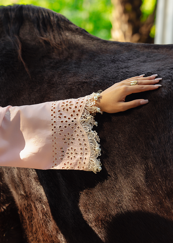 Baby Pink Lawn Embroidered Festive Dress Material Online in UK USA Canada
