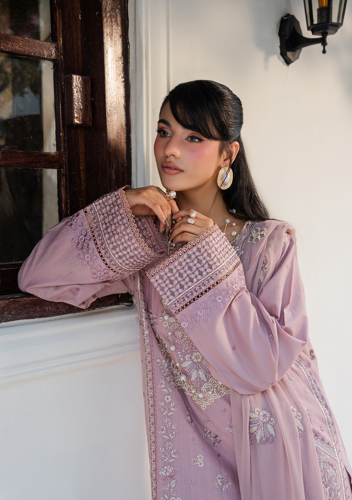 Baby Pink Lawn Suit Embroidered Online in UK USA Canada