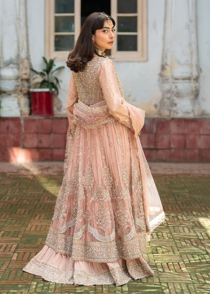 Baby Pink Net Three Piece Wedding Outfit Online in Sri Lanka India Australia