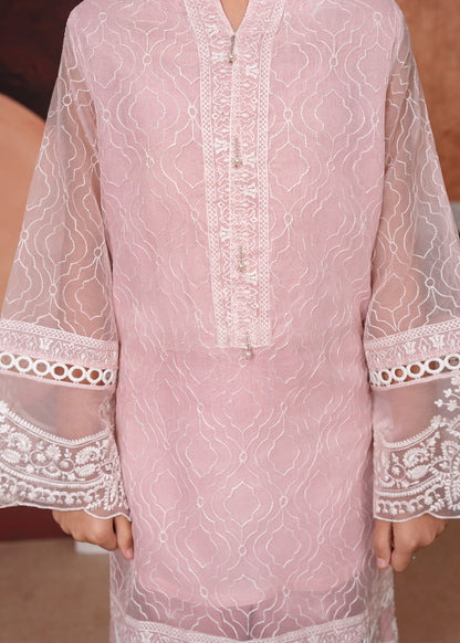 Baby Pink Raw Silk Trouser Cotton Silk Kurta Online in Dubai DXB UAE Abudhabi Meena Bazaar