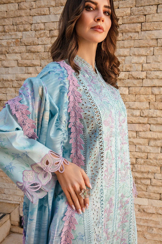 Baby Blue Chikankari Lawn Suit