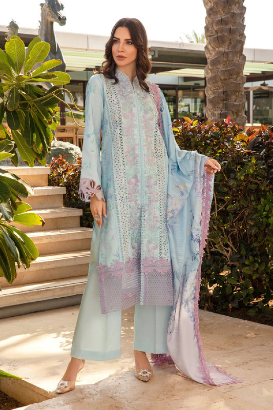 Baby Blue Chikankari Lawn Suit