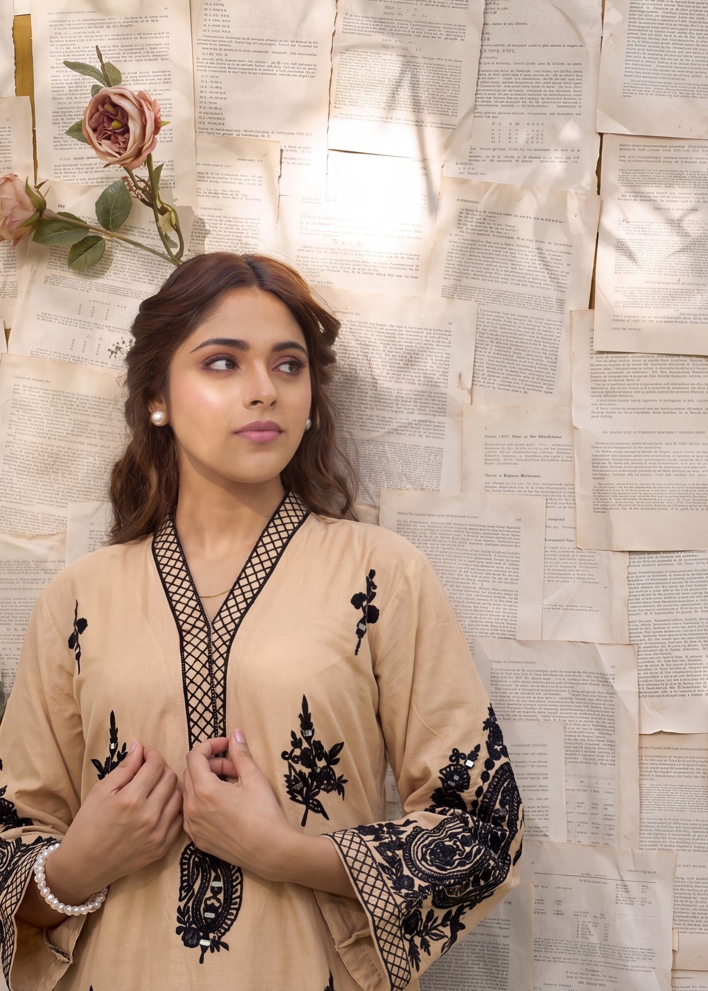 Beige Cotton Embroidered Salwar Suit Online in Sri Lanka India Australia