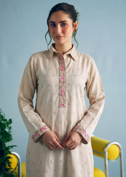 Beige Dhanak Long Kaftan Online in Sri Lanka India Australia