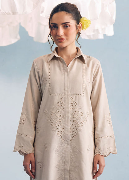 Beige Dhanak Tunic & Plazzo Daily Wear Suit Online in Sri Lanka India Australia