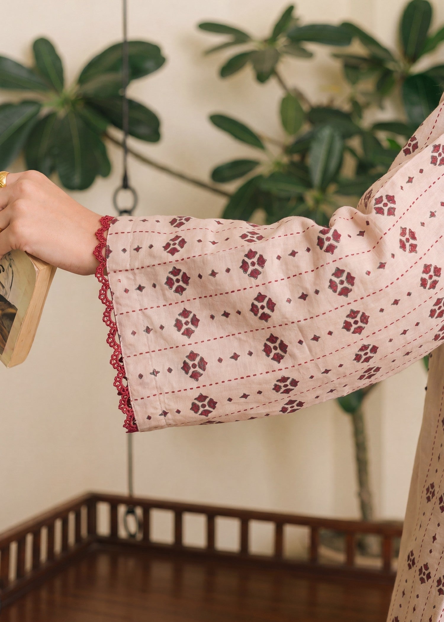 Beige Embellished Lawn Kurta Set for Women Online in Dubai DXB UAE Abudhabi Meena Bazaar