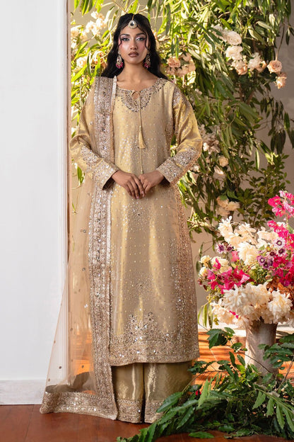 Beige Embellished Viscose Wedding Guest Suit Online in Dubai UAE Abudhabi Ajman Sharjah