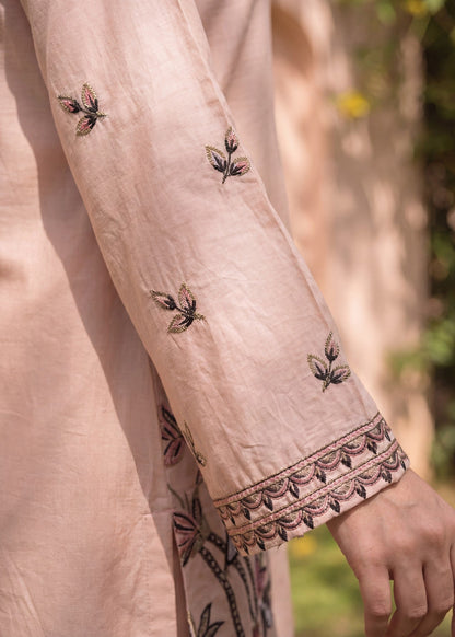 Beige Embroidered Lawn Dress Material Online in Sri Lanka India Australia