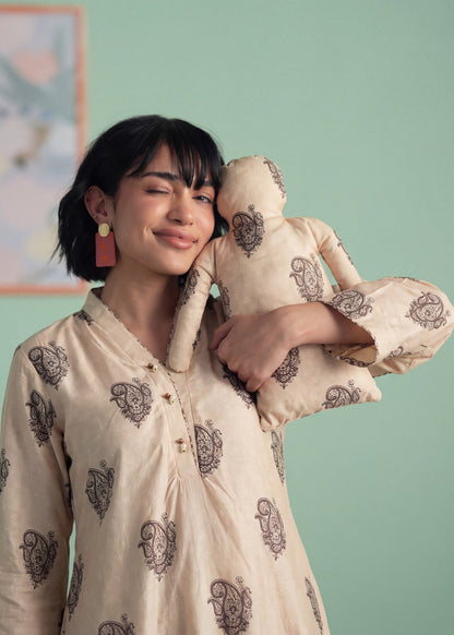 Beige Lawn Embroidered Pakistani Suit Online in Dubai DXB UAE Abudhabi Meena Bazaar