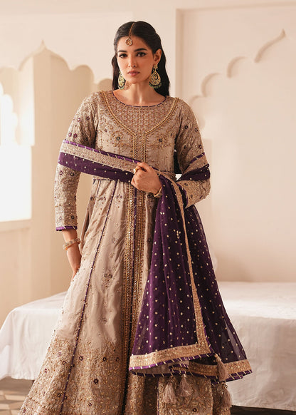 Beige Silk Gharara and Anarkali Formal Wear Online in Sri Lanka India Australia