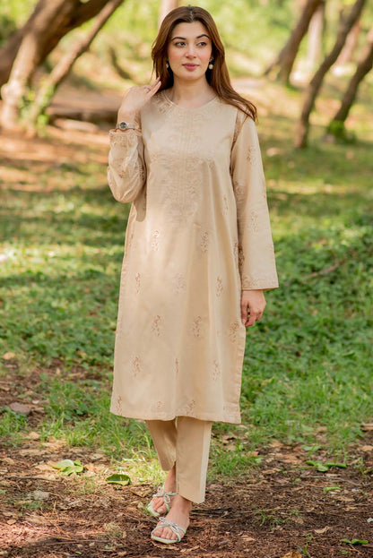 Embroidered Kurta with Straight Pants