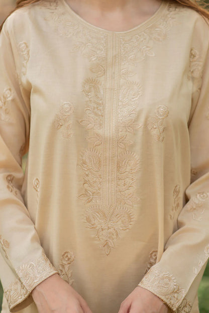 Embroidered Kurta with Straight Pants