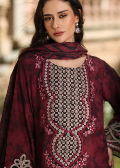Maroon Chiffon Salwar Suit with Dupatta Online in Dubai UAE Abudhabi Ajman Sharjah