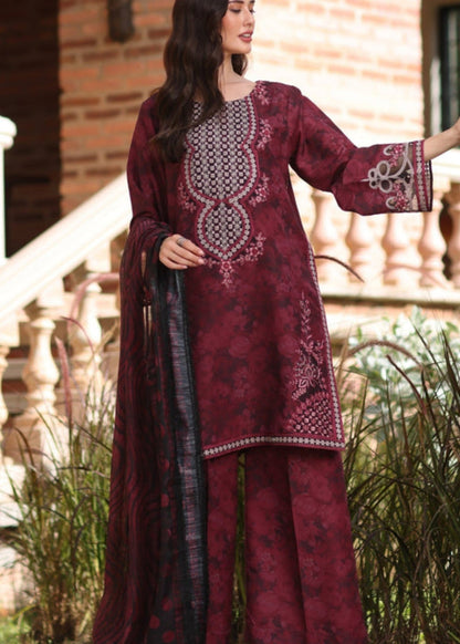 Trending Maroon Crinkle Chiffon Straight Trouser Suit Online in Dubai DXB UAE Abudhabi Meena Bazaar